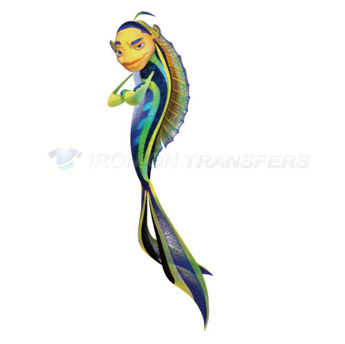 Shark Tale Iron-on Stickers (Heat Transfers)NO.3414
